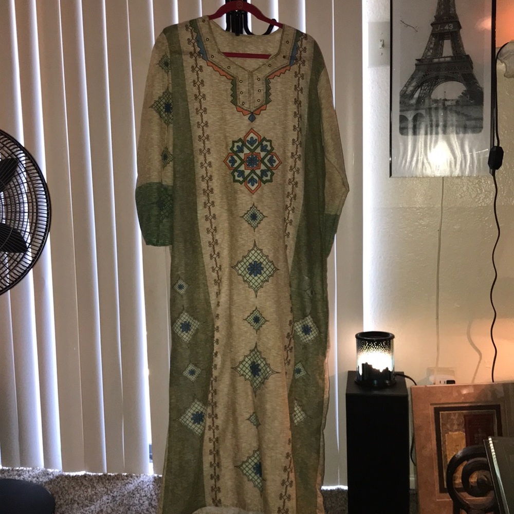 colorful, comfortable moomoo type dress